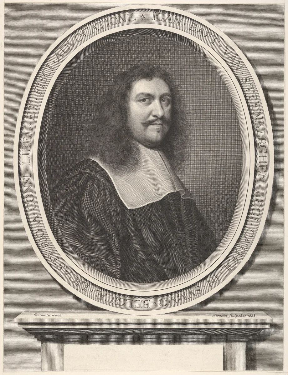 Jean-Baptiste van Steenberghen by Robert Nanteuil, print, 1668