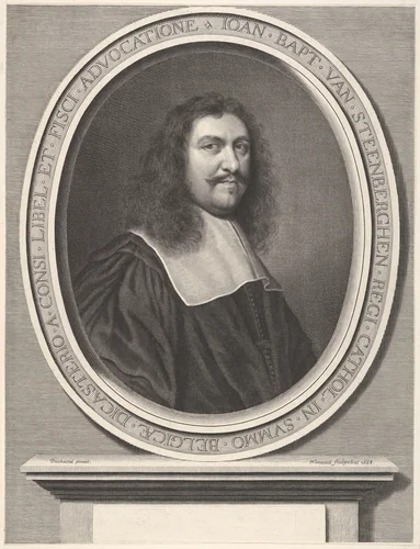 Jean-Baptiste van Steenberghen by Robert Nanteuil, print, 1668