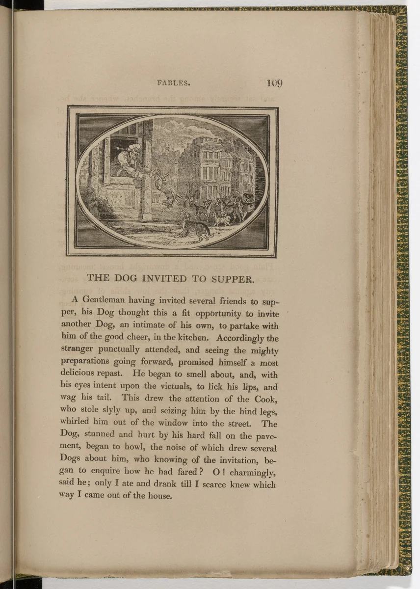 Headpiece (page 109) from The Fables of Aesop by Thomas Bewick, illustrated book, 1818