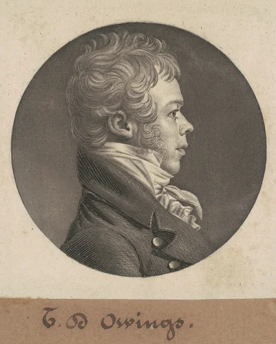 Thomas Deye Owings by Charles B. J. Févret de Saint-Mémin, print, 1804