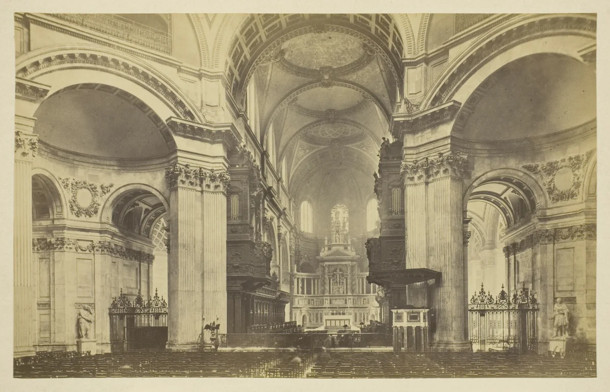St. Pauls Cathedral by Artist Unknown, photograph, 1850-1900