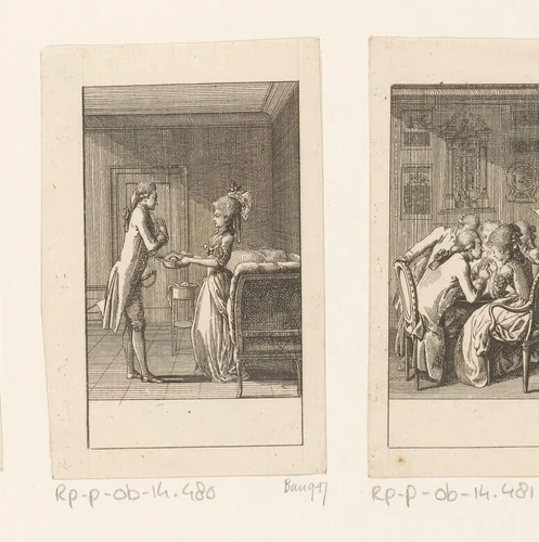 Dwaasheid van de liefde by Daniel Nikolaus Chodowiecki, print, 1782