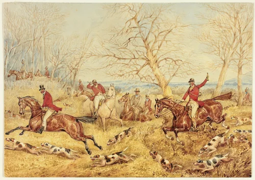 Fox Hunt by Henry Alken, painting, 1805-1851