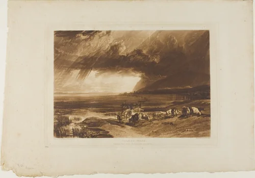 Solway Moss, plate 52 from Liber Studiorum by Joseph Mallord William Turner, print, 1816