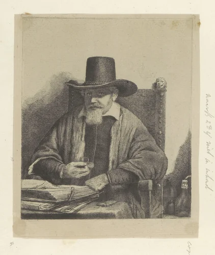 Portret van inspecteur Arnold Tholinx by Pierre François Basan, book, 1750-1797