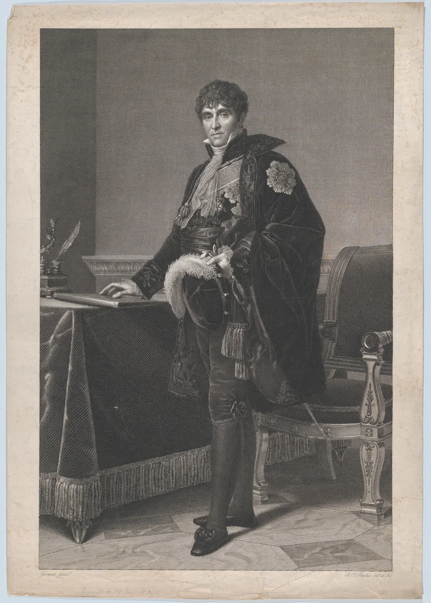 Portrait of Michel Louis Etienne, Comte Regnault de Saint-Jean d'Angély by François Gérard, print, 1812