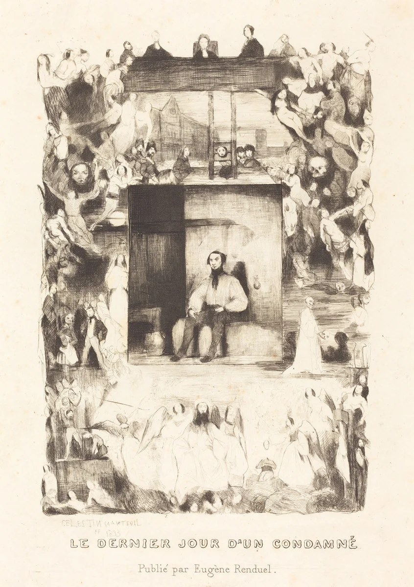 Le dernier jour d'un condamne by Célestin Nanteuil, print, 1833