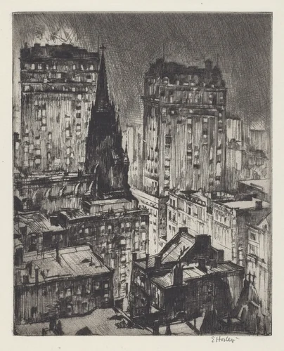 The Dark Tower by Earl Horter, portfolio, 1919