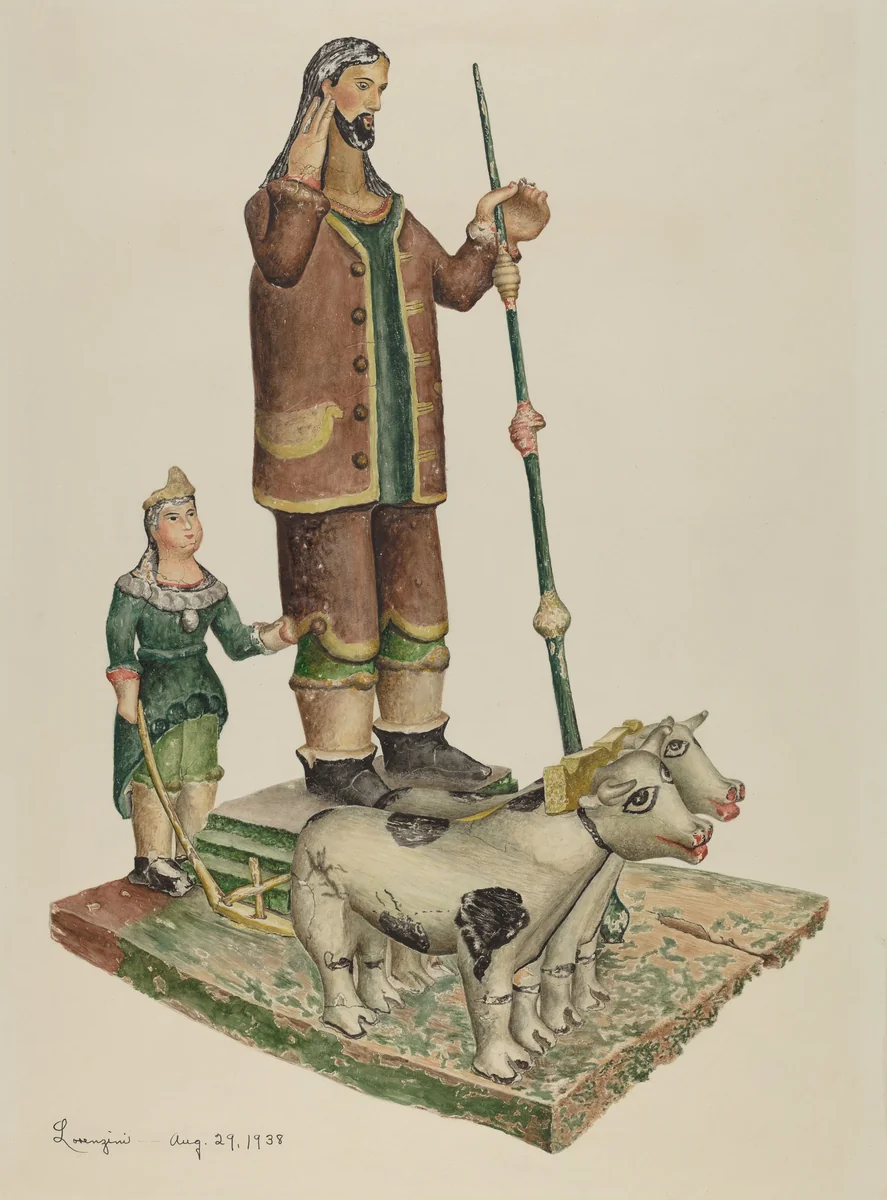 Bulto by Eldora P. Lorenzini, index of american design, 1938