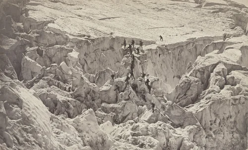 Ascent of Mont Blanc by Louis-Auguste Bisson, Auguste-Rosalie Bisson, photograph, 1861