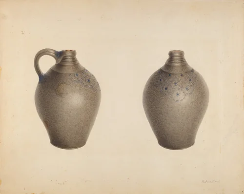 Jug by Nicholas Amantea, index of american design, 1937