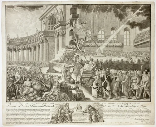 Presenté et dedié a la convention National l'an 2 de la Republique by A. Duplessis, print, 1793