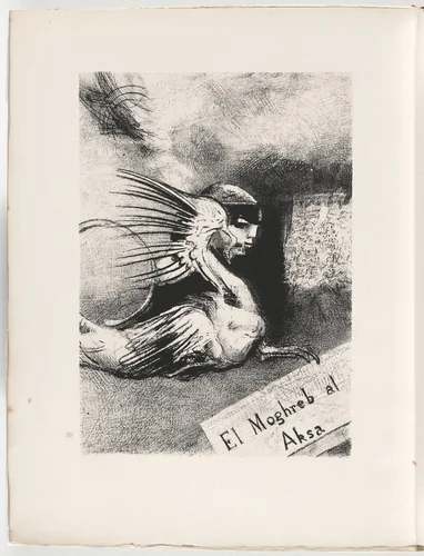 El Moghreb-al-Aksa by Odilon Redon, illustrated book, 1889