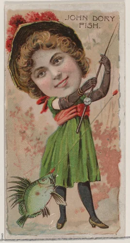 John Dory Fish, from the series Fishers and Fish (N74) for Duke brand cigarettes by Knapp & Company, print, 1888