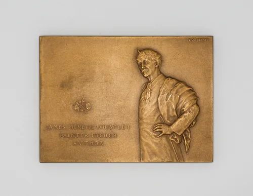 Two Medals Commemorating James McNeill Whistler by Victor David Brenner, metalwork, 1890-1908