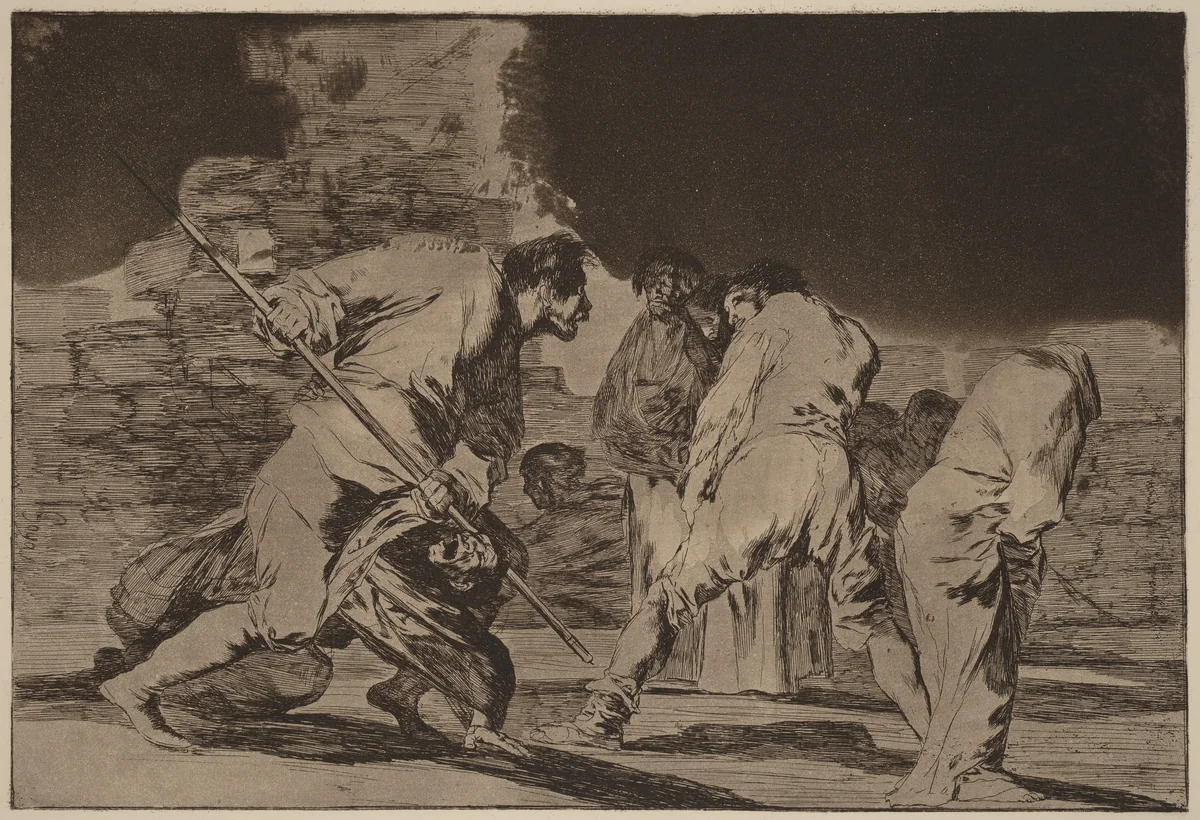 Disparate furioso (Furious Folly) by Francisco Goya, print, 1816