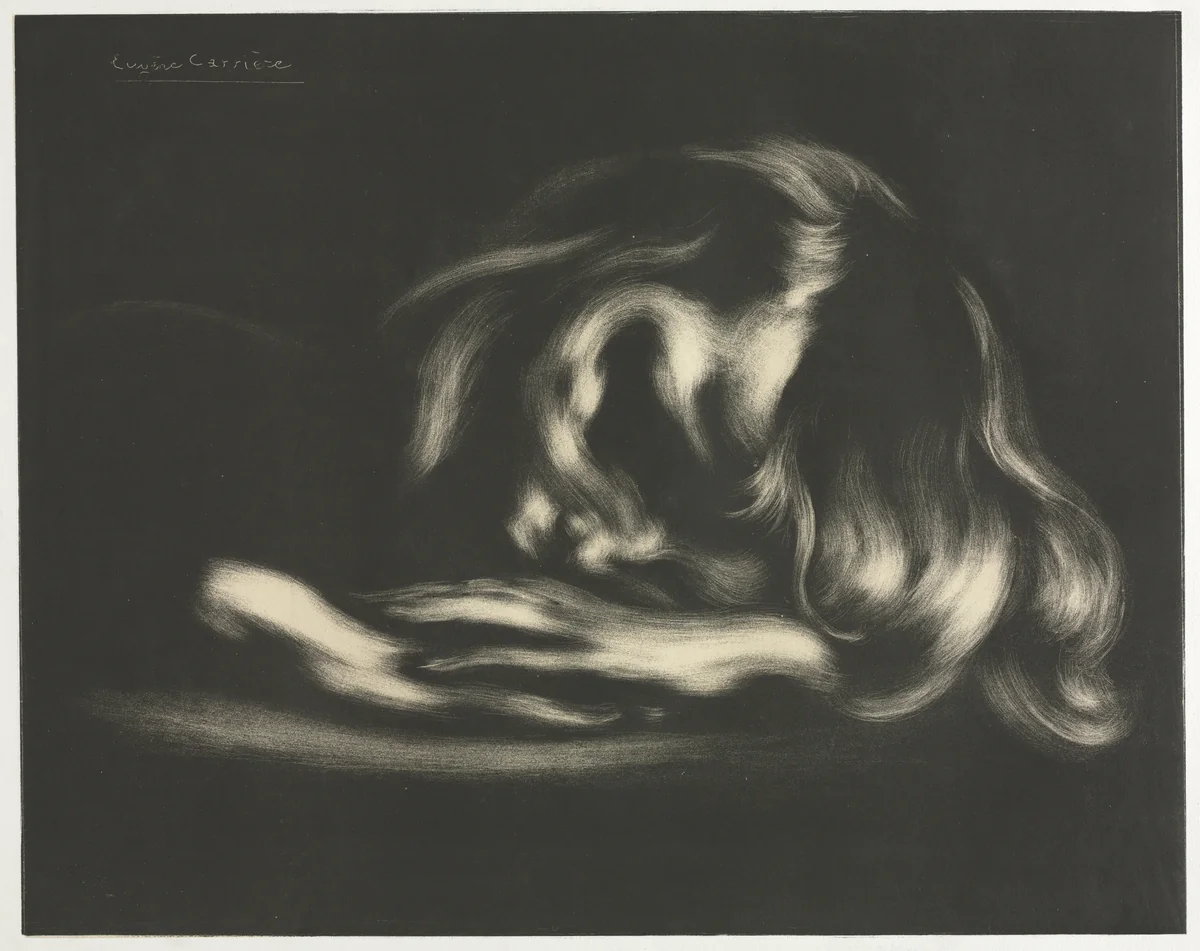 Sleep (Jean-René Carrière), from L'Album d'estampes originales de la Galerie Vollard by Auguste Clot, print, 1897