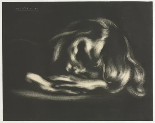 Sleep (Jean-René Carrière), from L'Album d'estampes originales de la Galerie Vollard by Auguste Clot, print, 1897