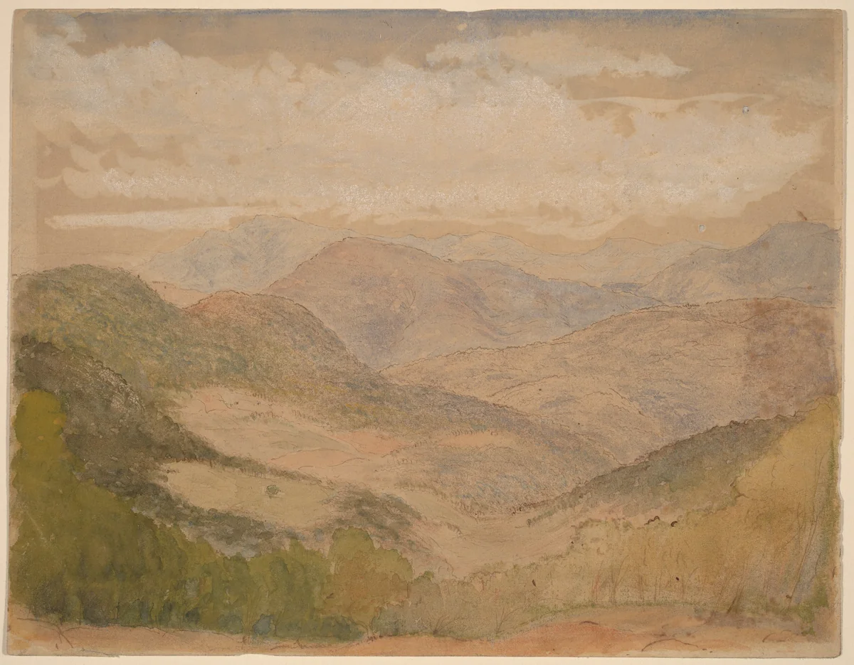 Blue Ridge Mountains by Stanford White, drawing, 1898