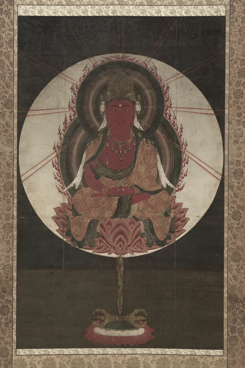 Red Amida by Unknown, painting, 1300-1333