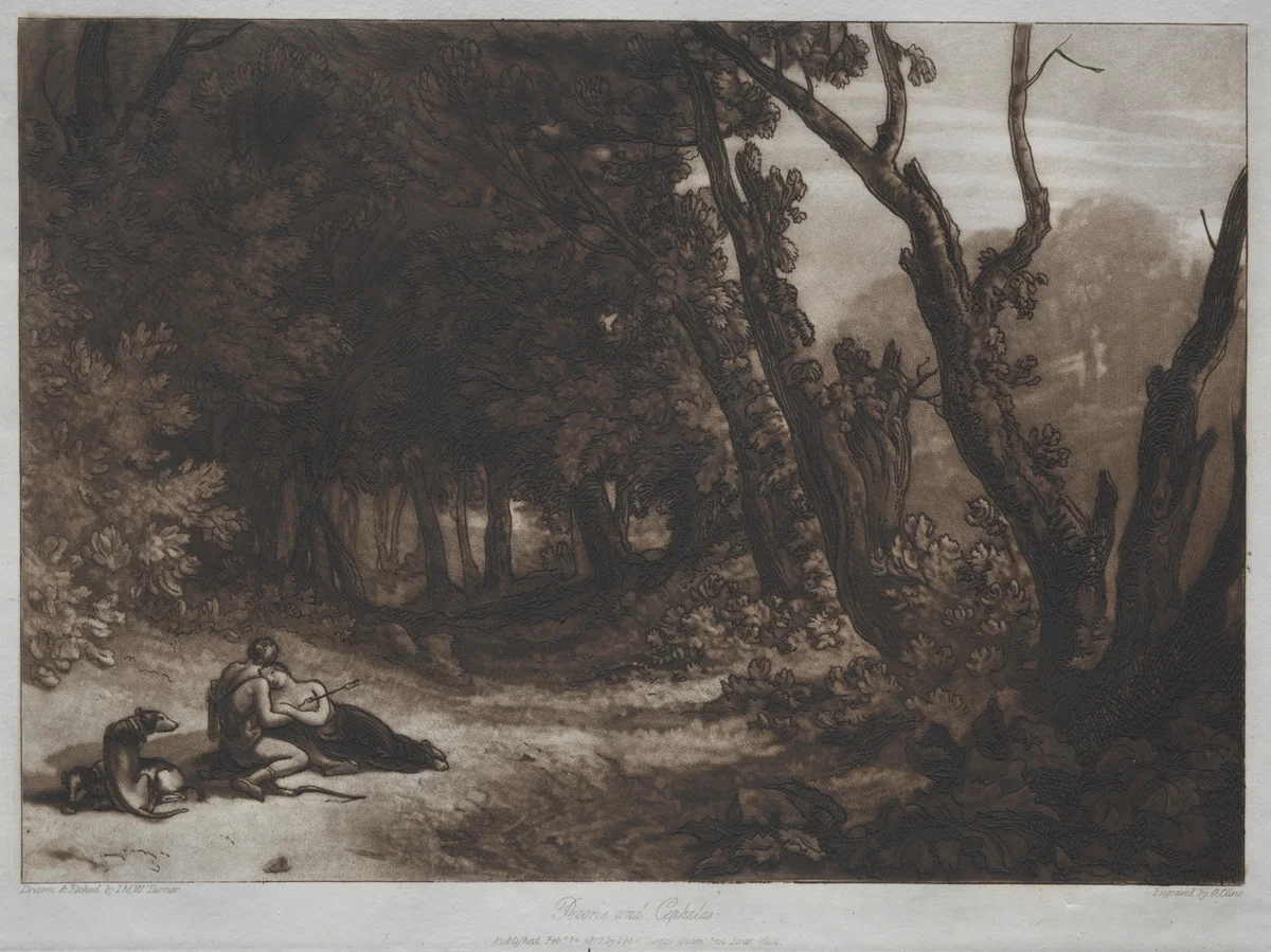 Liber Studiorum: Procris and Cephalus by Joseph Turner, print
