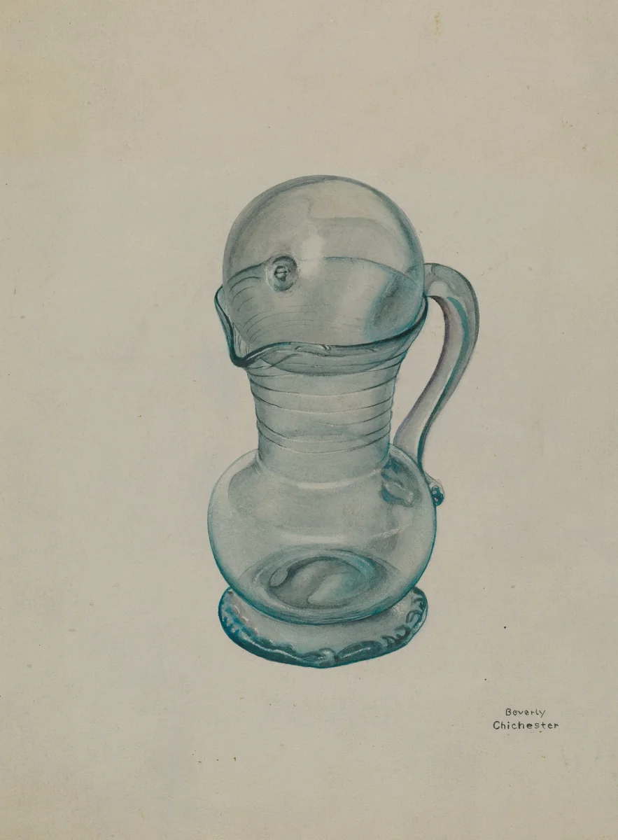 Creamer with Cover by Beverly Chichester, index of american design, 1939