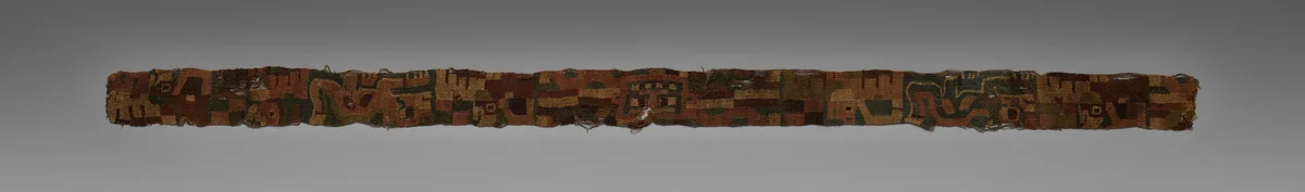 Fragment of a Belt by Unknown, textile, 395-405