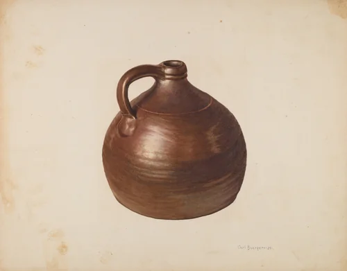 Stone Jug by Carl Buergerniss, index of american design, 1939