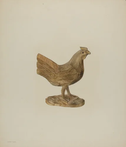 Pa. German Toy Hen by Hester Duany, index of american design, 1939
