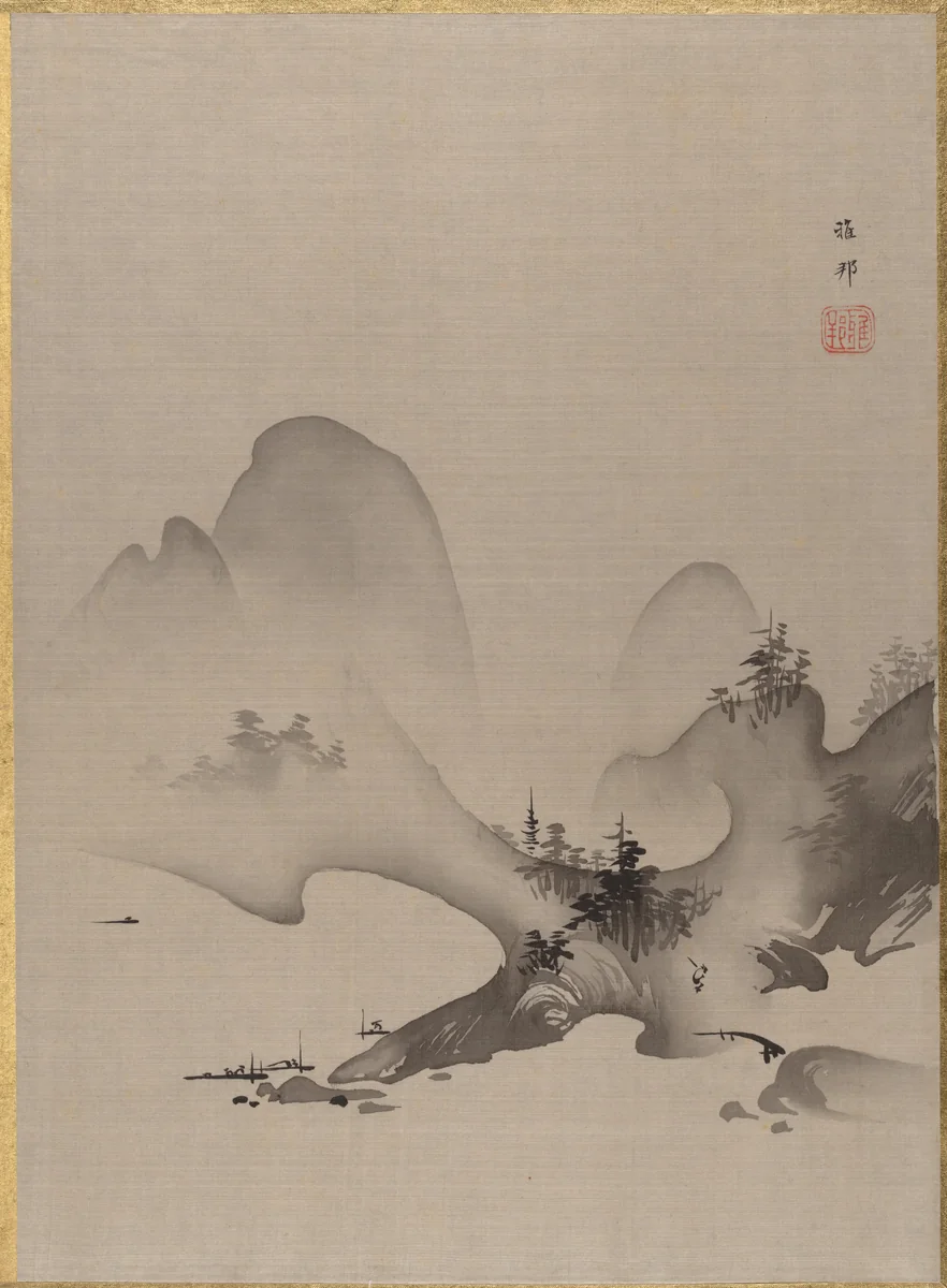 Lake and Mountains by Hashimoto Gahō, painting, 1885-1889