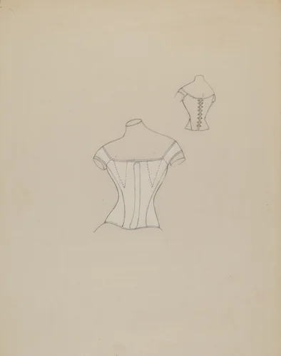 Corset by Mae Szilvasy, index of american design, 1935-1942
