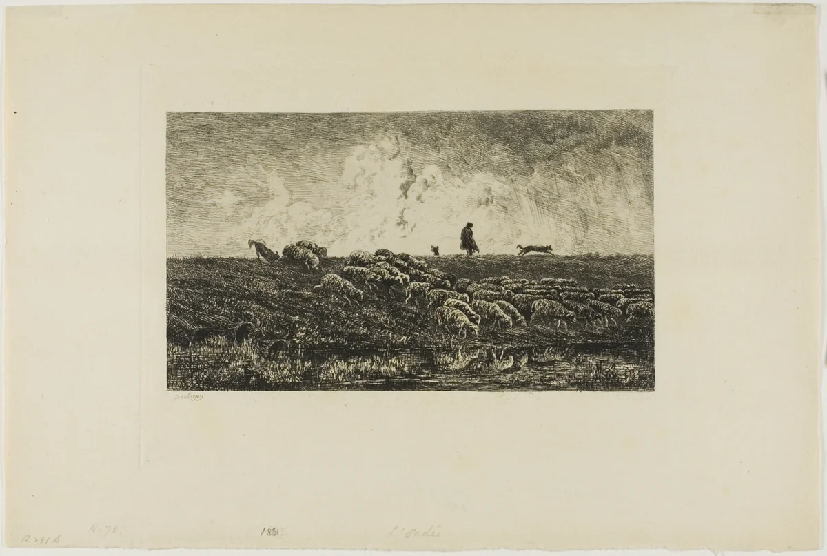 L'Ondée by Charles-François Daubigny, print, 1837-1878