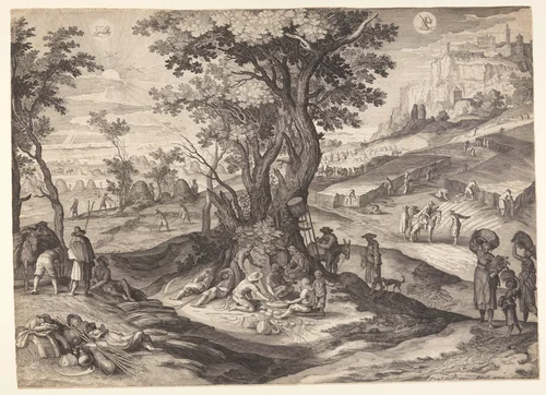 July/August, from The Twelve Months by Aegidius Sadeler II, print, 1615