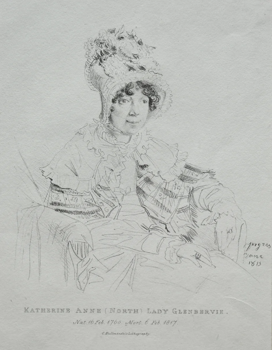 Katherine Anne Lady Glenbervie by Jean-Auguste-Dominique Ingres, print, 1815