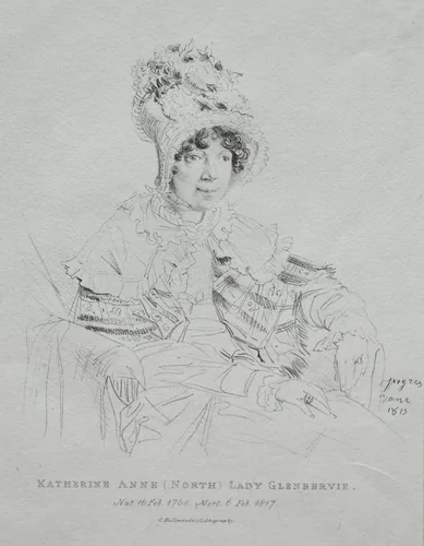 Katherine Anne Lady Glenbervie by Jean-Auguste-Dominique Ingres, print, 1815