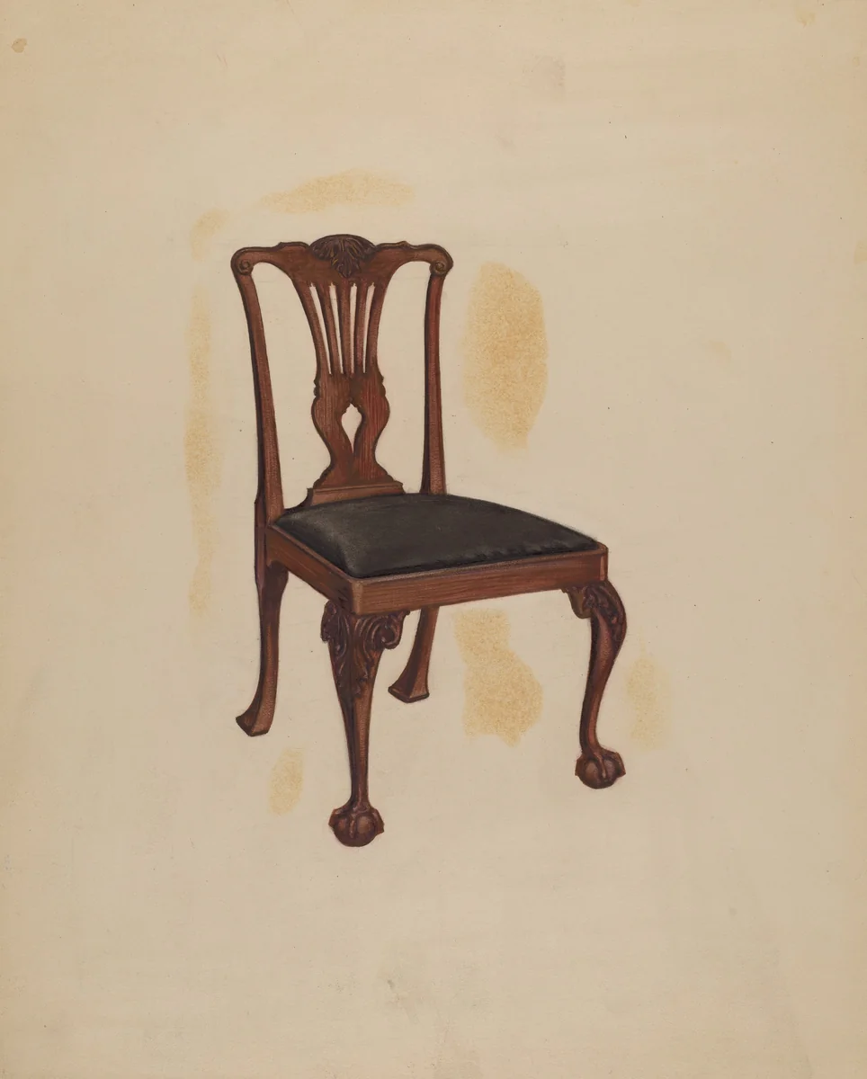 Side Chair by Earnest Busenbark, index of american design, 1937