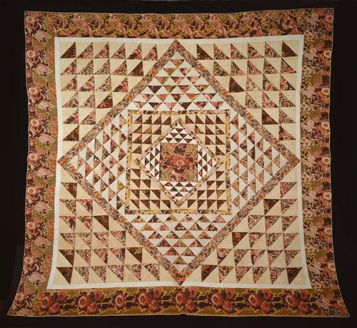 Bedcover by United States or England, textile, 1820-1850