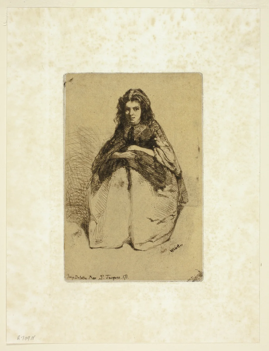 Fumette by James McNeill Whistler, print, 1858