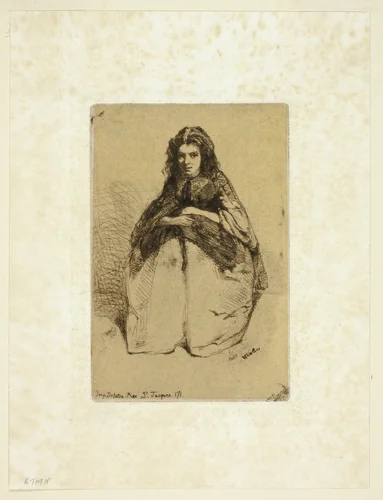Fumette by James McNeill Whistler, print, 1858
