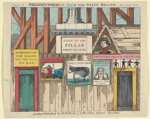 Scene 8, from Jack and the Giant Killer, Scenes for a Toy Theater by Benjamin Pollock, print, 1870-1890