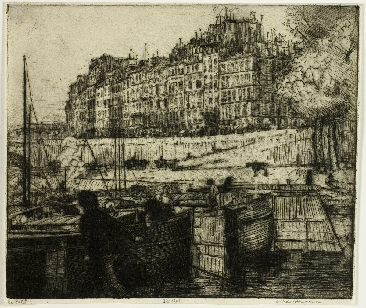 La Cité, Paris by Donald Shaw MacLaughlan, print, 1900
