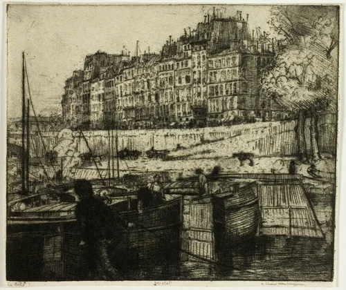 La Cité, Paris by Donald Shaw MacLaughlan, print, 1900
