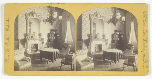 Green Room, White House by Chas S Cudlip, photograph, 1875-1899