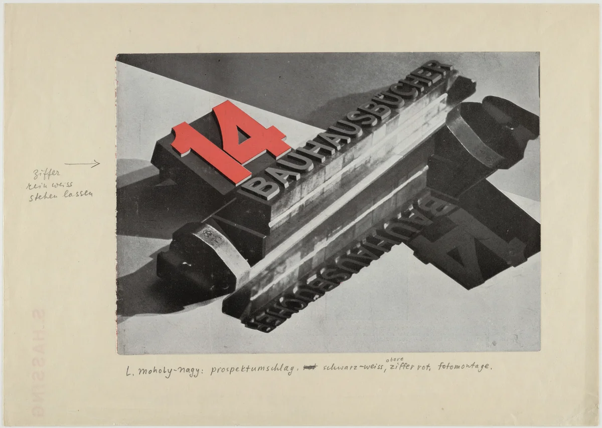 14 Bauhausbücher by László Moholy-Nagy, design, 1928
