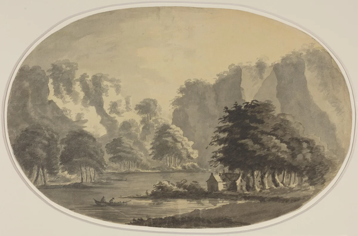View of Ullswater by William Gilpin, drawing, 1724-1804