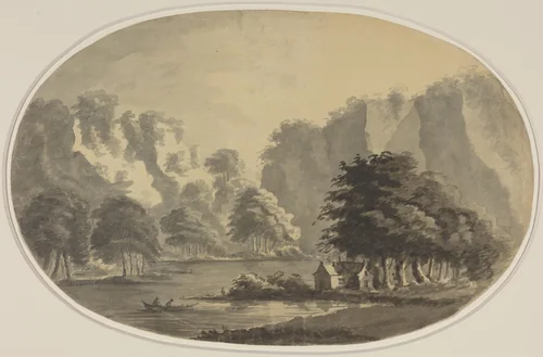 View of Ullswater by William Gilpin, drawing, 1724-1804