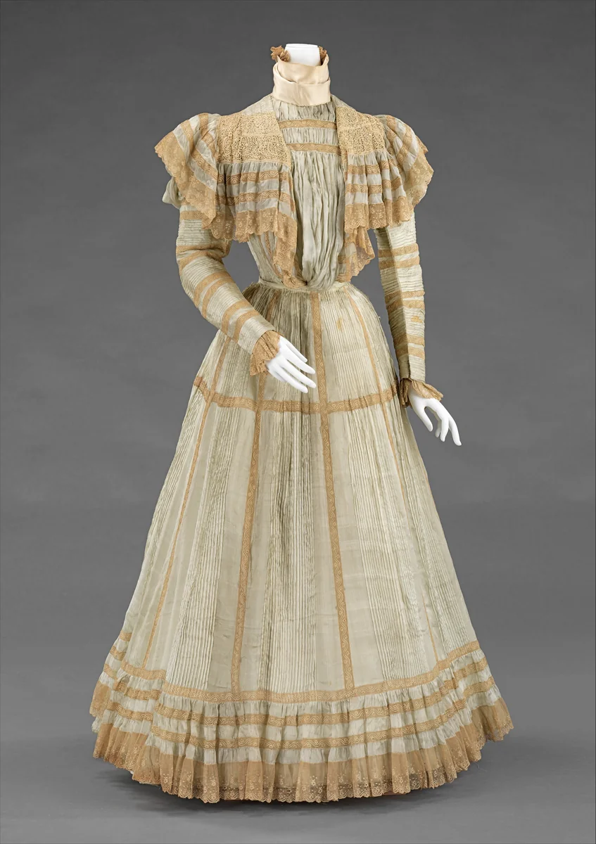 Afternoon dress by Jeanne Hallée, artwork, 1898-1902