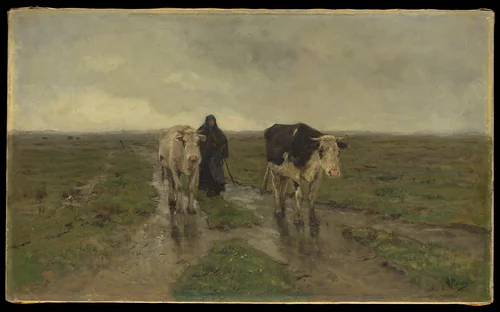 Changing Pasture by Anton Mauve, painting, 1875-1885