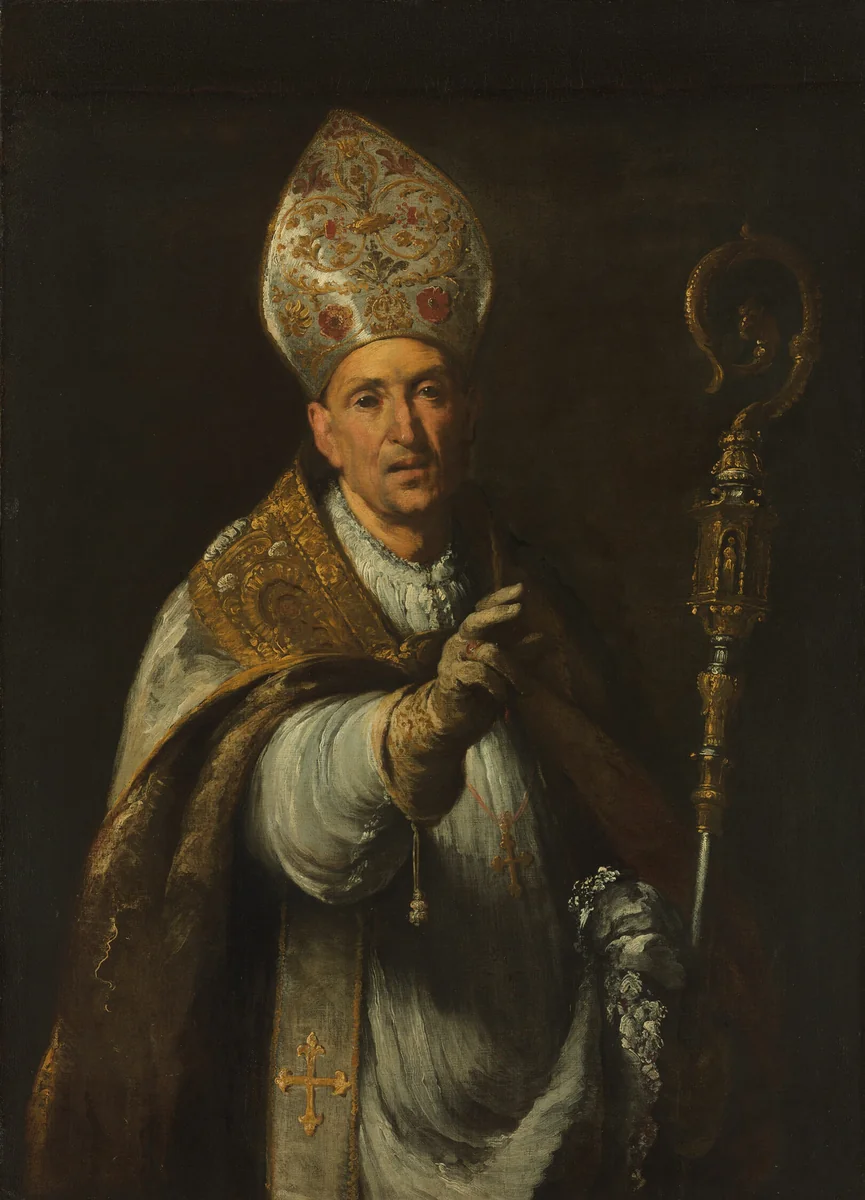 St. Gerardo Sagredo, Bishop of Csanád by Bernardo Strozzi, painting, 1625-1635