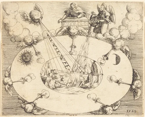 The Opening of the Seventh Seal by Augustin Hirschvogel, print, 1549